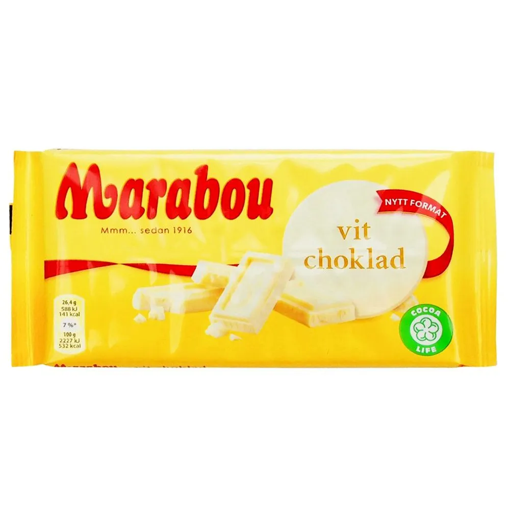 MAR776891-2 Marabou vit choklad (185g)