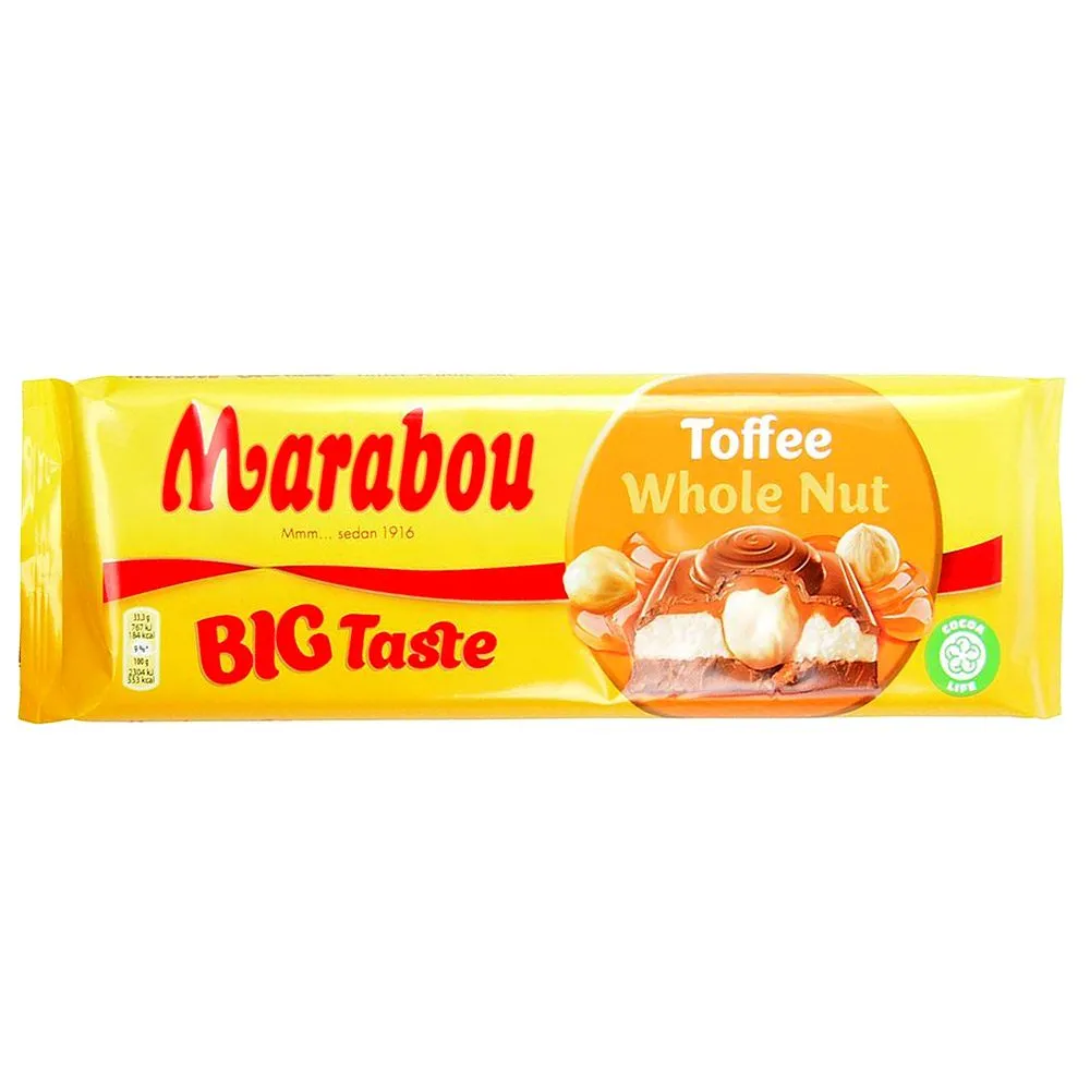 MAR741981-2 Marabou BIG Taste Toffee Whole Nut (300g)
