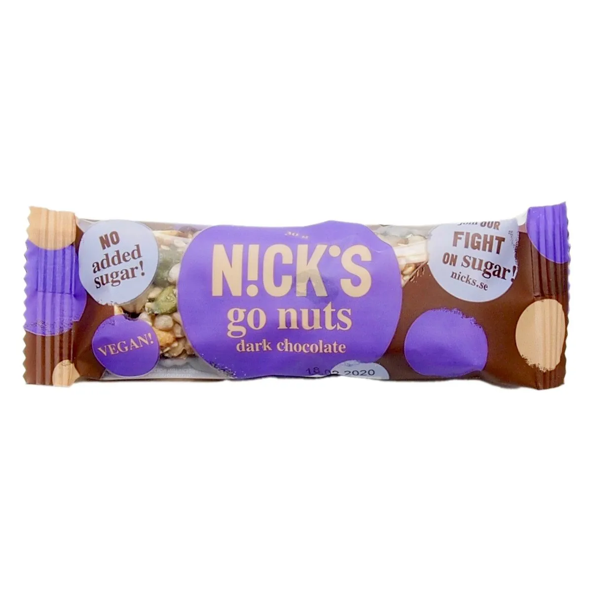 NIC400026-1 NICK'S GoNuts dark chocolate (30g)