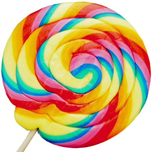 Riesiger Regenbogen-Spiral-Lolli (500g)