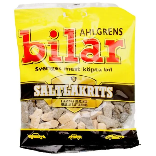 Ahlgrens Bilar Saltlakrits (100g)