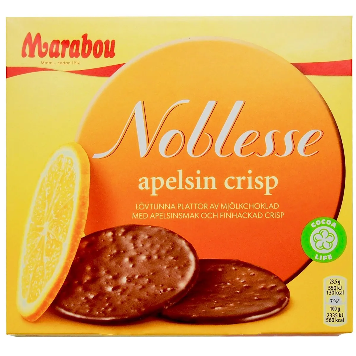 MAR706035-1 Marabou Noblesse apelsin crisp (150g)