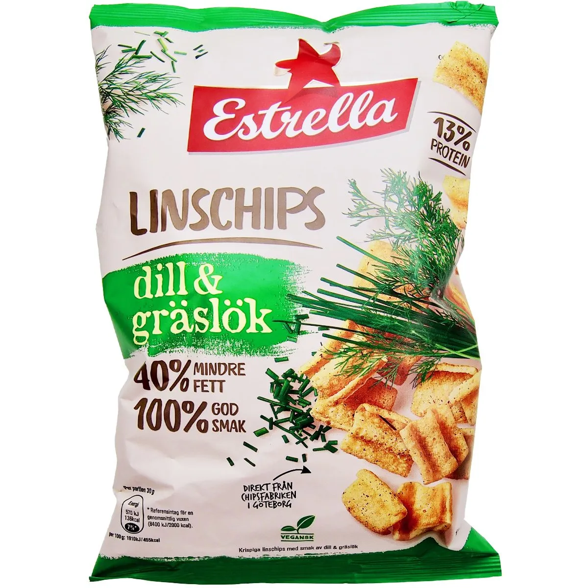 7310532112601-1 Estrella Linschips Dill & Gräslök (110g)