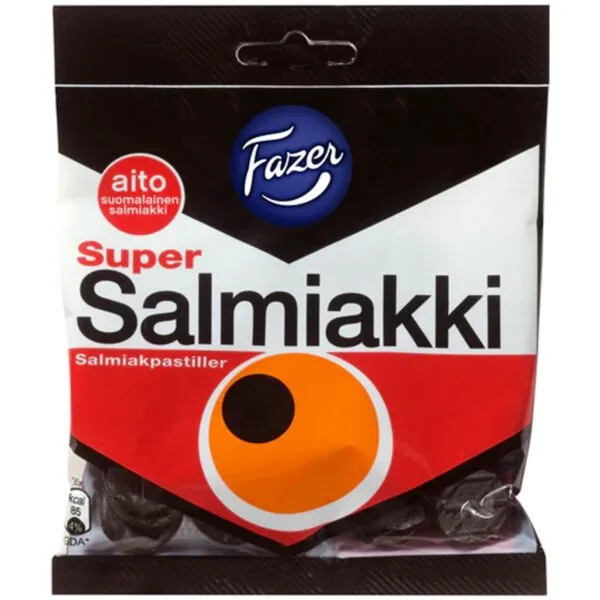 Fazer Super Salmiakki Pastillen (80g)