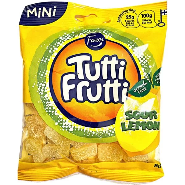 Fazer Tutti Frutti SOUR Lemon (80g)