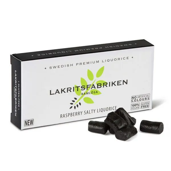Lakritsfabriken Lakritz Himbeer / salzig - Premium Liquorice Salty Raspberry (40g)