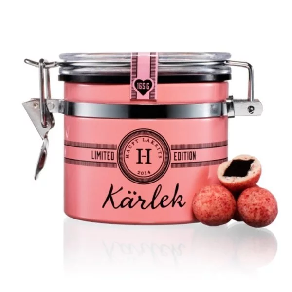 Haupt Lakrits KÄRLEK Pralinen Rosen-Erdbeere (165g)