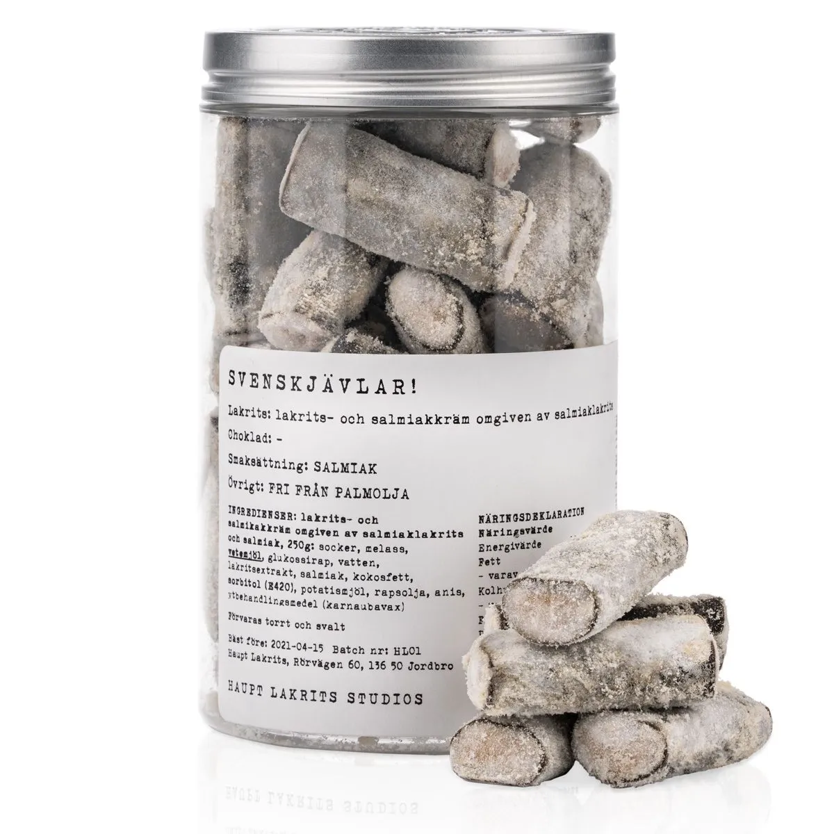 7350077861671-1 Haupt Lakrits Svenskjävlar, ACHTUNG! extrem salzig, (250g)