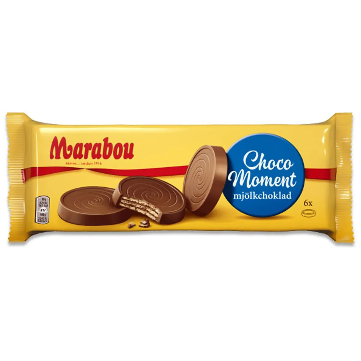 7622300750053-1 Marabou Choco Moment Mjölkchoklad - 6 Stück (180g)