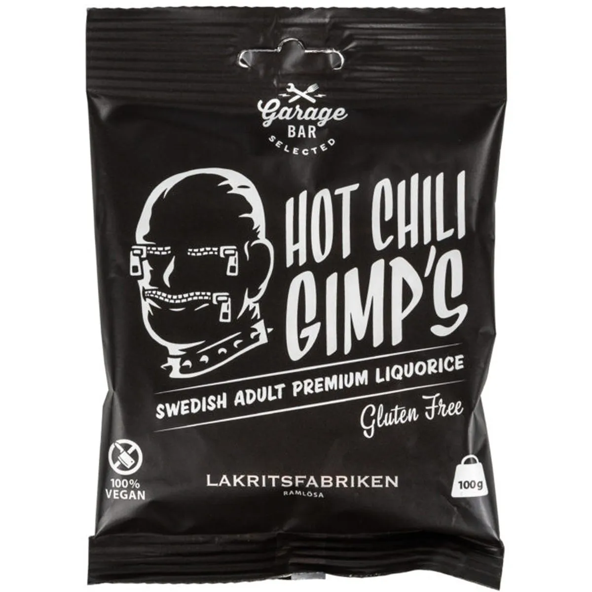7350059554942-1 Lakritsfabriken - Hot Chilli Gimp`s Erwachsenenlakritz (100g)