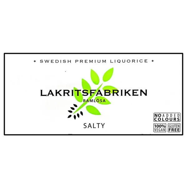Lakritsfabriken Lakritz salzig - Premium Liquorice Salty (40g)