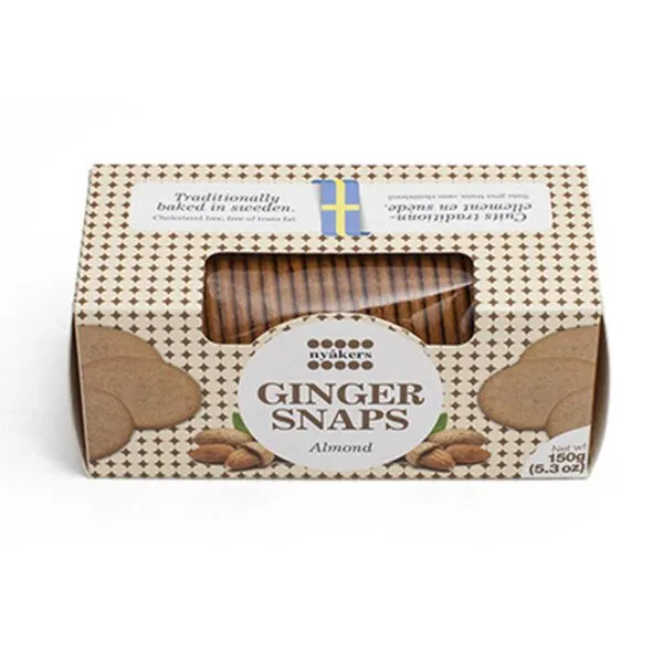 Nyåkers Pfefferkuchen Ginger Snaps Mandel Kekse (150g) *SONDERPREIS wegen abgelaufener Haltbarkeit*