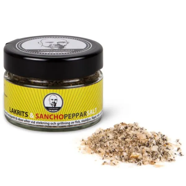 Lakrits & Sanshopepparsalt / Lakritskocken Salz mit Lakritz & Sanchopfeffer (75g)