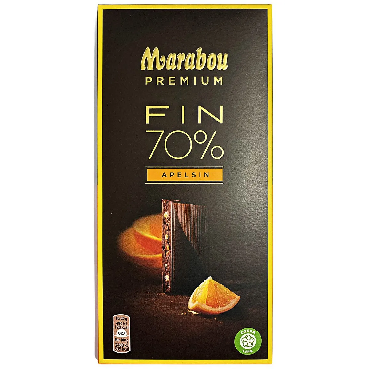 7622400624445-1 Marabou Premium FIN 70% Kakao - Apelsin (100g)