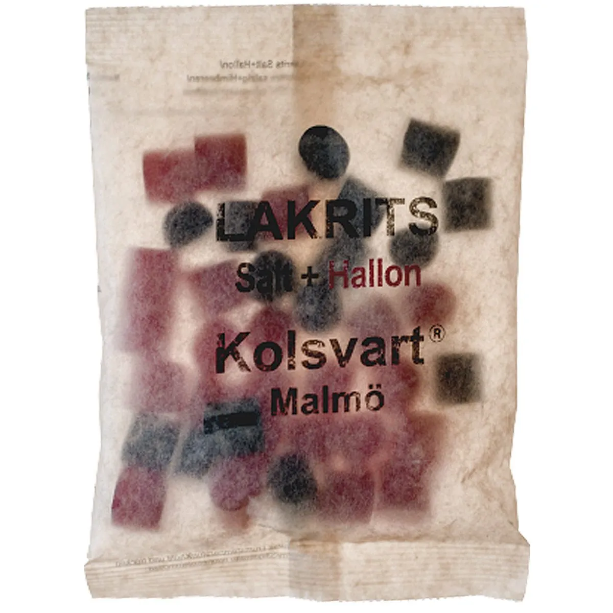 7350010277422KOL-1 Kolsvart Lakrits SALT+HALLON (120g)