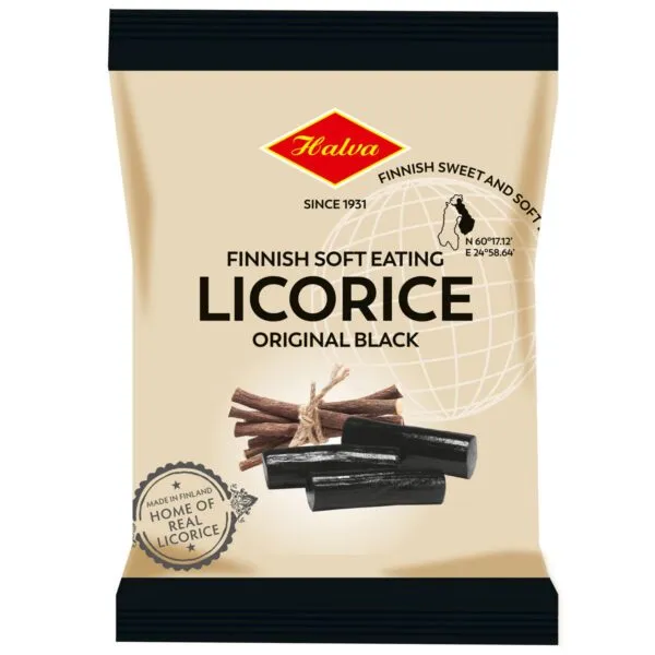 Halva Finnish Soft Liquorice Original Black (200g)