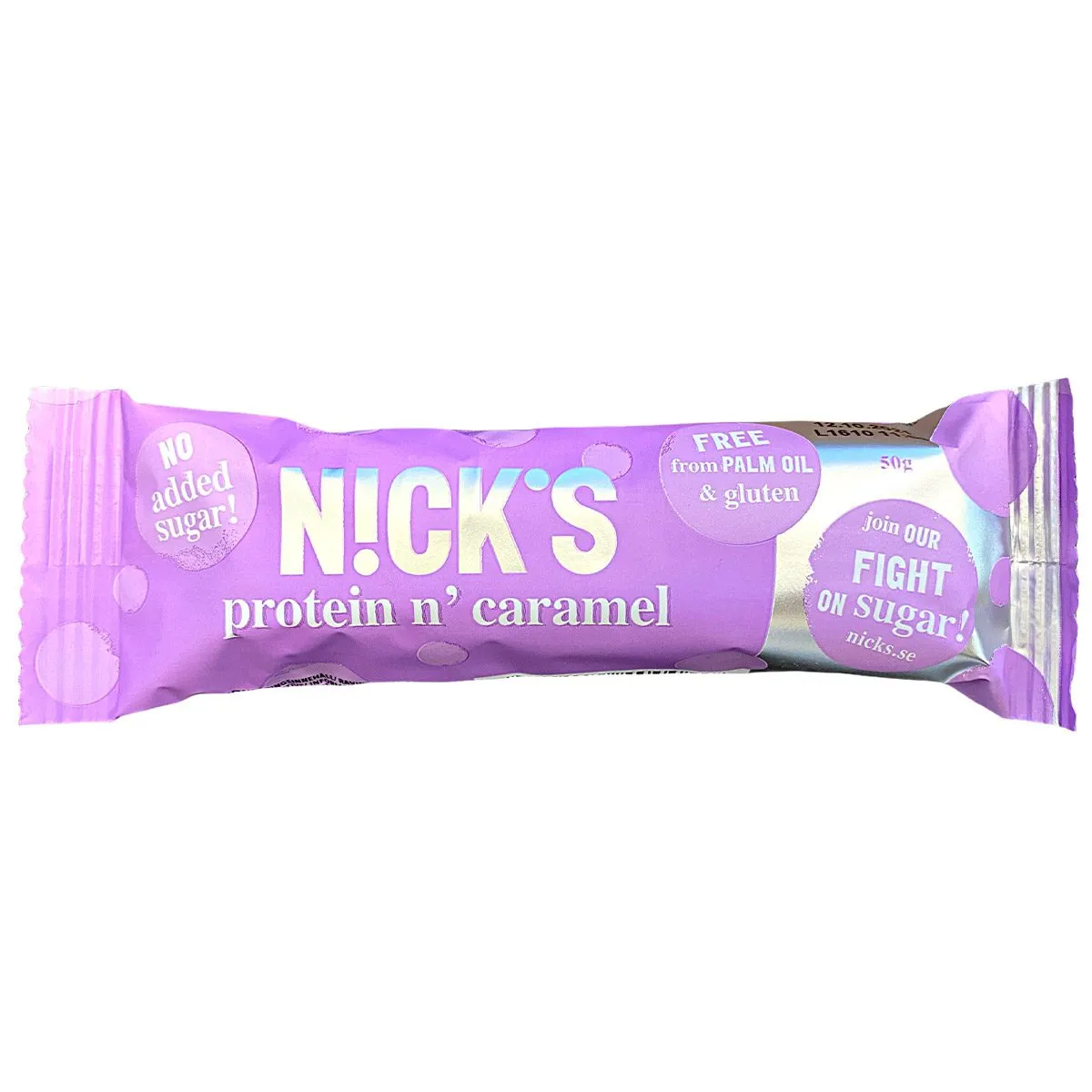 7350104400040NI-1 NICK'S protein caramel - Proteinriegel ohne Zuckerzusatz (50g)