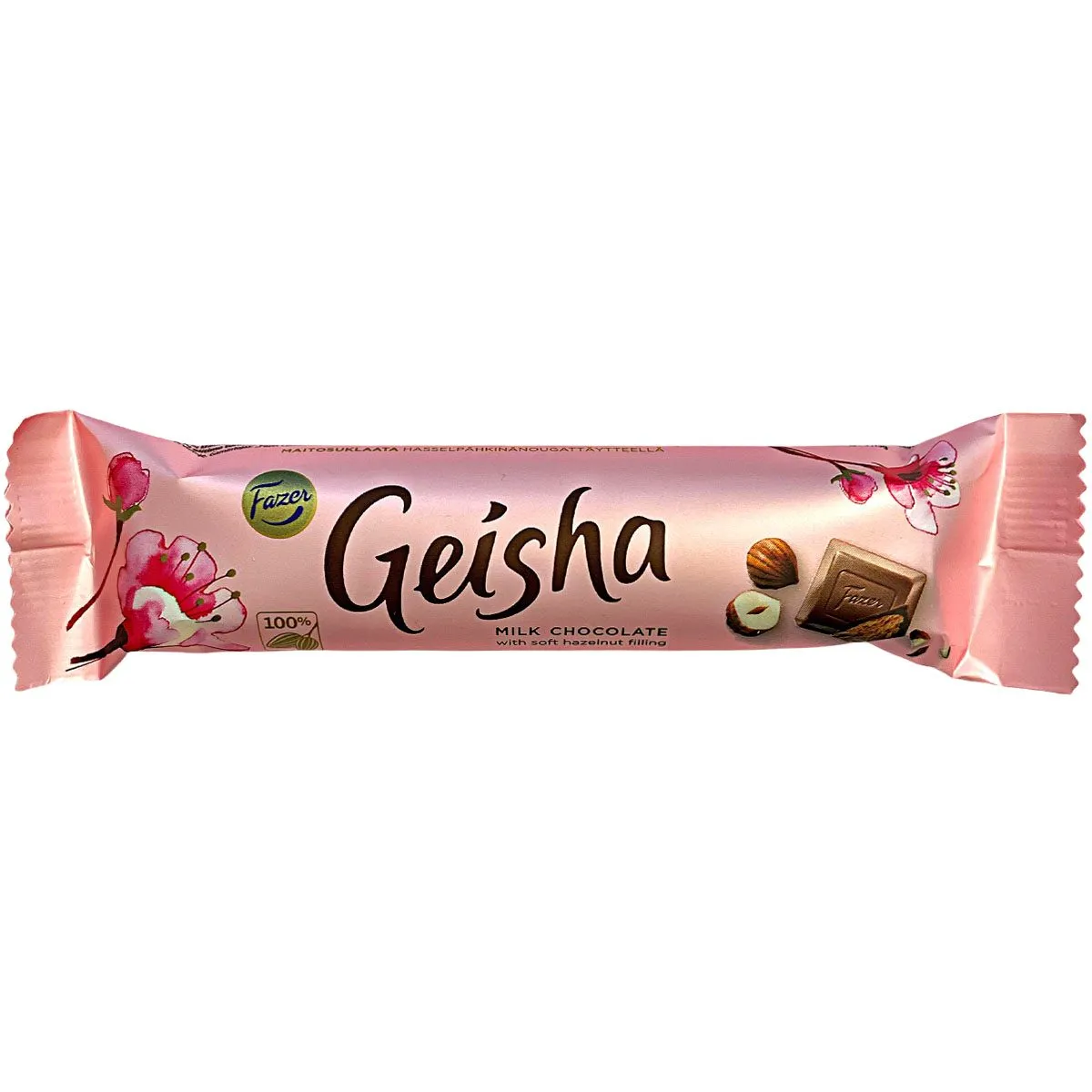 6411401019029FA-1 Fazer Geisha Milchschokolade mit Haselnuss-Füllung (37g)