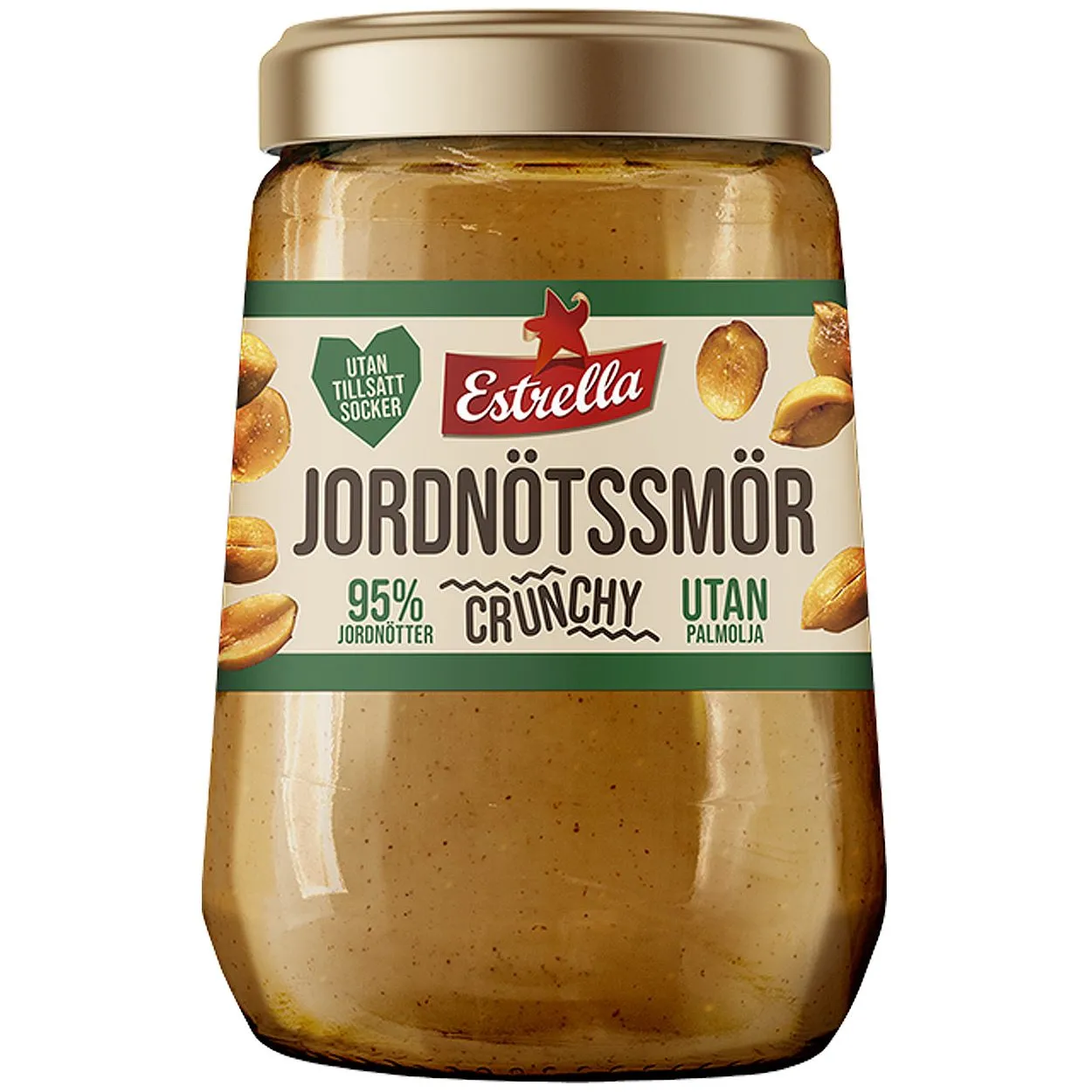 7310532152720ES-1 Estrella Jordnötssmör Crunchy - Erdnussbutter (340g)
