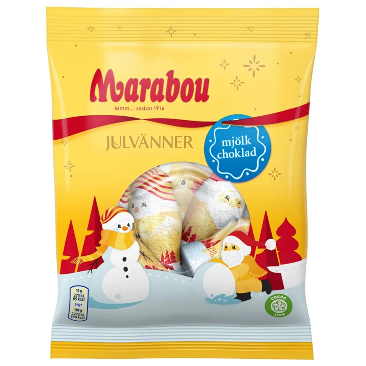 7622201775599MAR-1 Marabou Julvänner (120g)