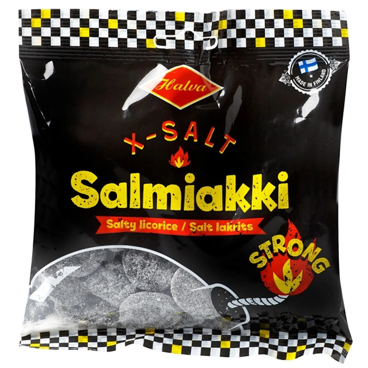 6420900006119HAL-1 Halva X-Salt Salmiakki - stra starkes Salzlakritz (120g)