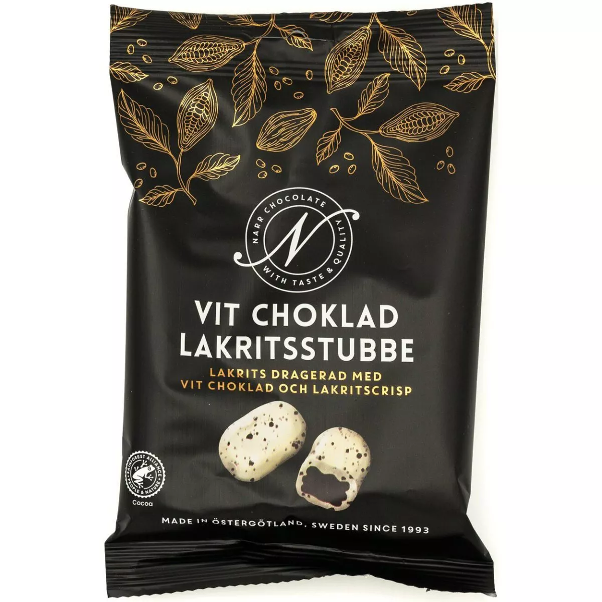 Narr Vit Choklad Lakritsstubbe (120g) 1