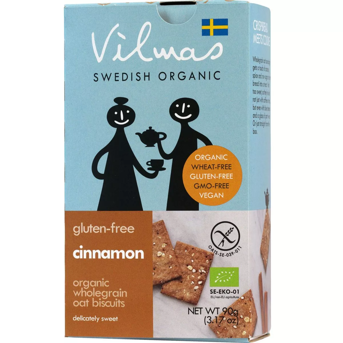 Vilmas ORGANIC-Cracker mit Zimt, glutenfrei (90g) 1