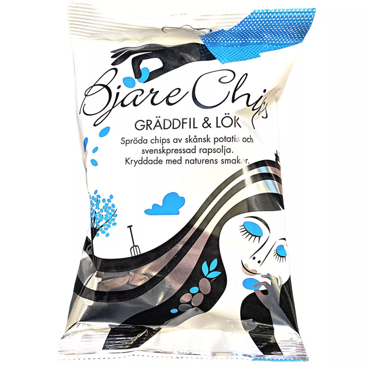 Bjäre Chips BjäreChips Gräddfil (75g) 1