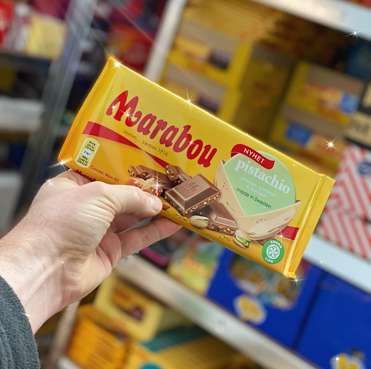 Neu auf dem Markt von Marabou - Schokolade mit dem Geschmack von Pistazien, Karamell und Meersalz 2