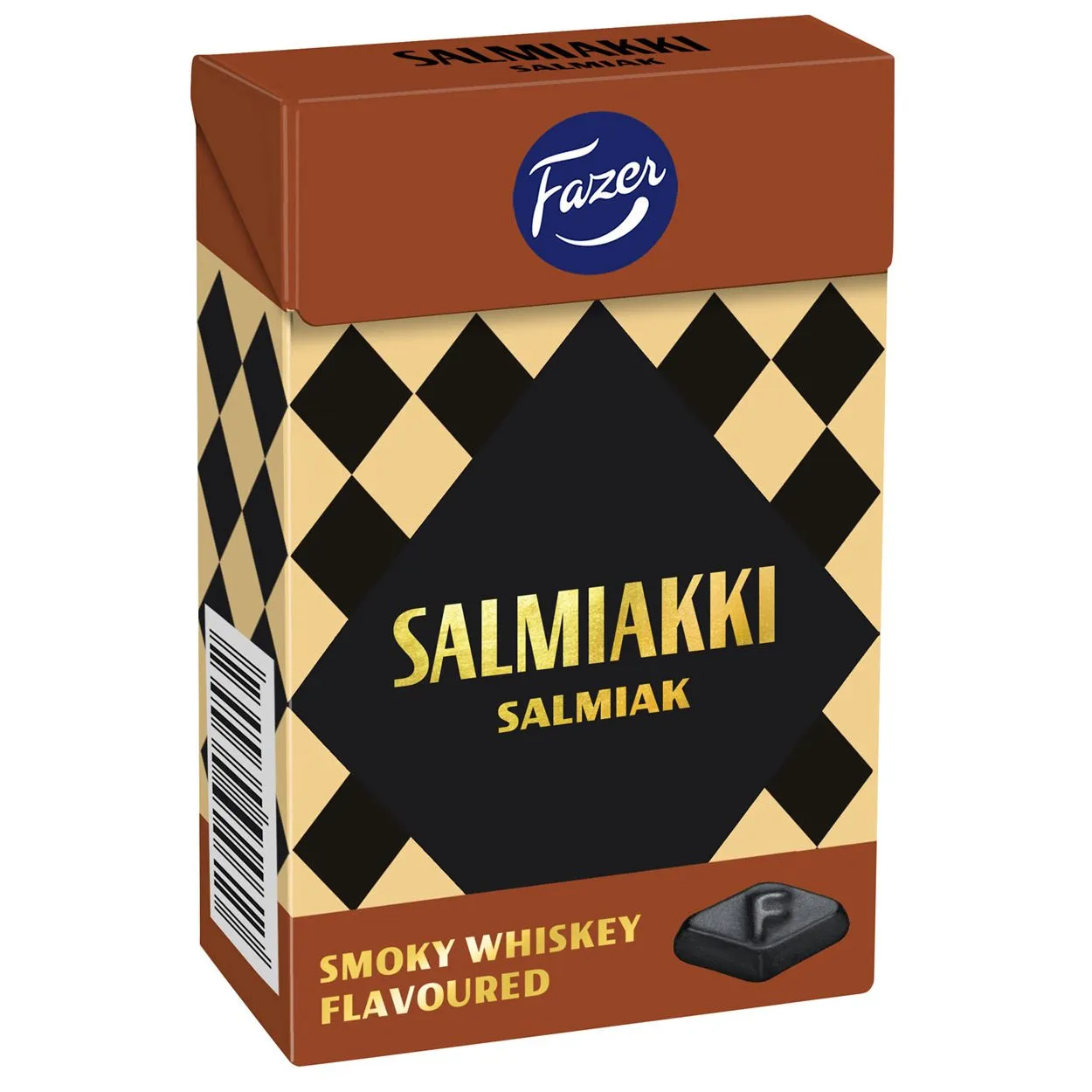 6416453042537FAZ-1 Fazer Salmiakki Smoky Whiskey Flavoured (70g)