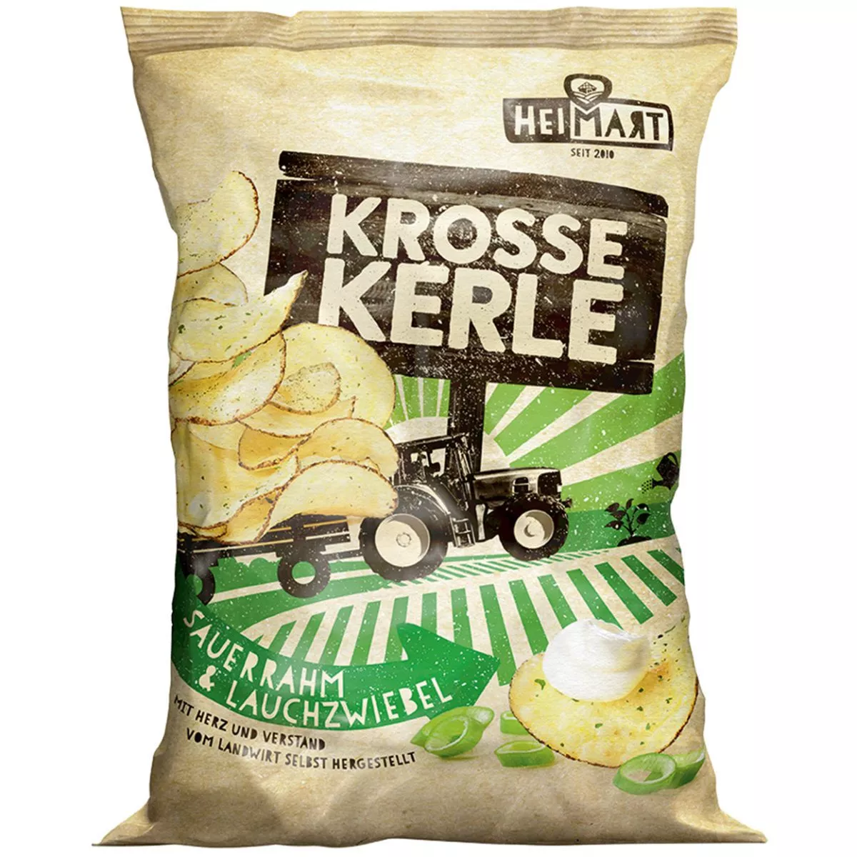 HeiMart Krosse Kerle Sauerrahm & Lauchzwiebel (115g) 1