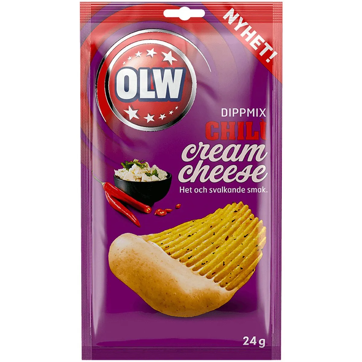 7340005405176OLW-1 OLW Dipmix Chili Cream Cheese (24g)