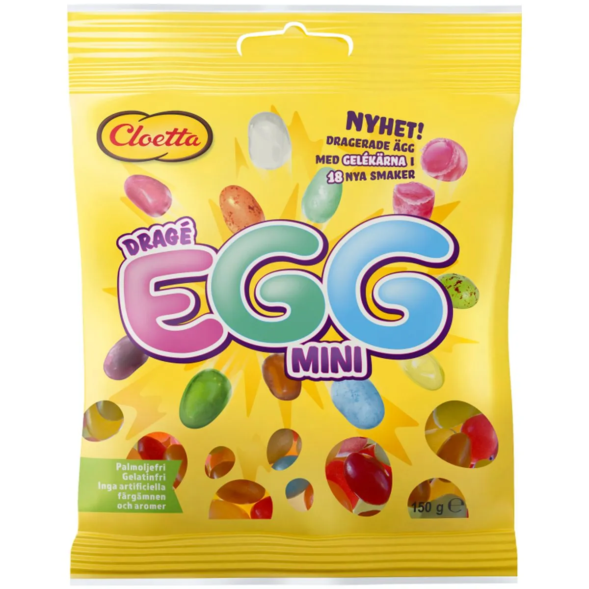 7310350132591CLO-1 Cloetta Dragé Egg Mini (150g)