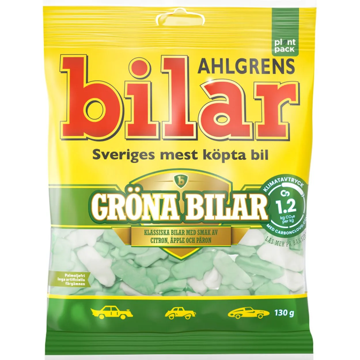 7310350134618AHL-1 Ahlgrens bilar Gröna bilar (100g)
