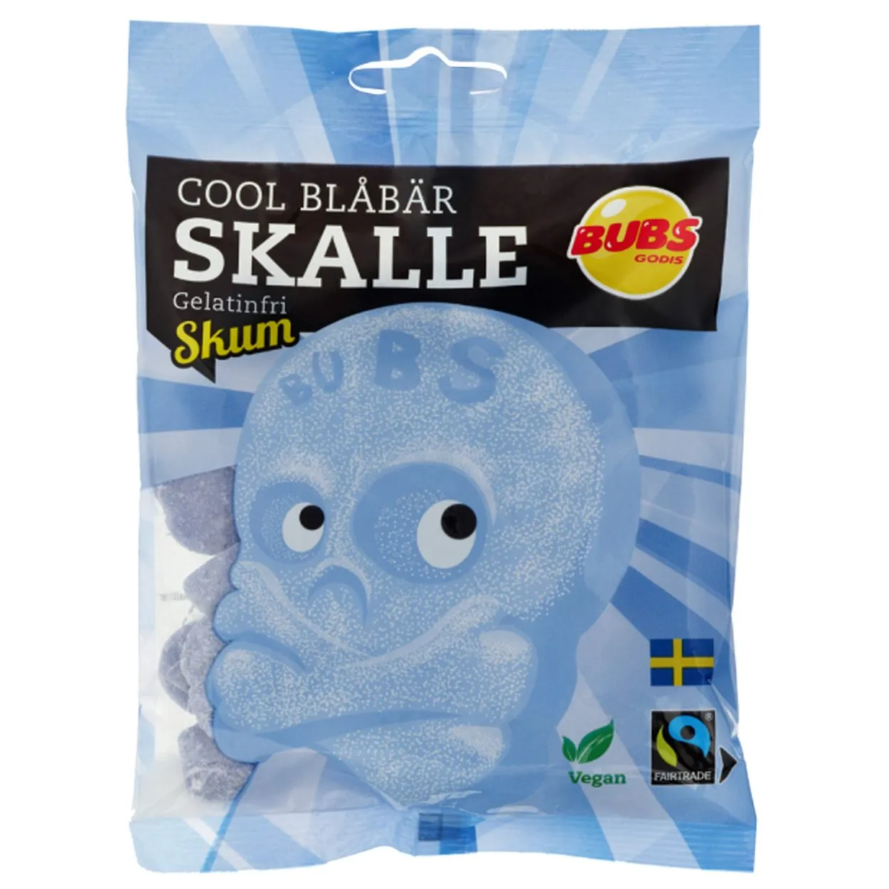 7393077171790BUBS-1 Bubs Cool Blabär Skalle Skum (90g)
