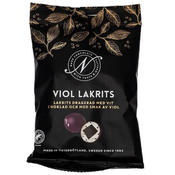 Narr Viol Lakrits - Veilchenlakritz mit weißer Schokolade (100g)