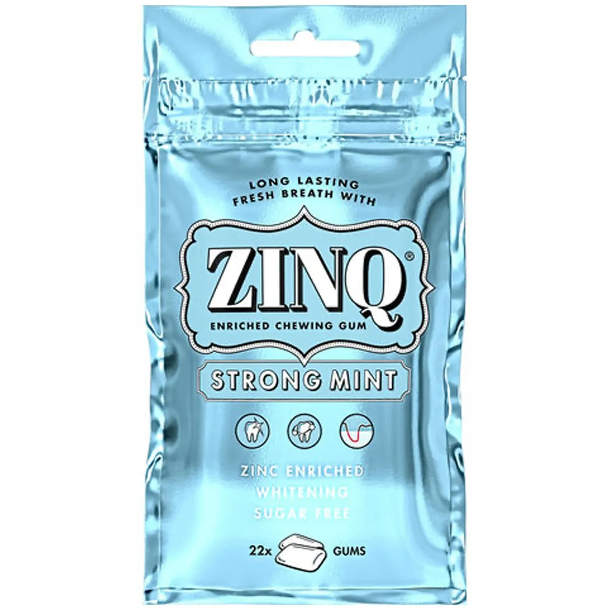 7340146503953-1 ZINQ Strong Mint Kaugummi (31,5g)