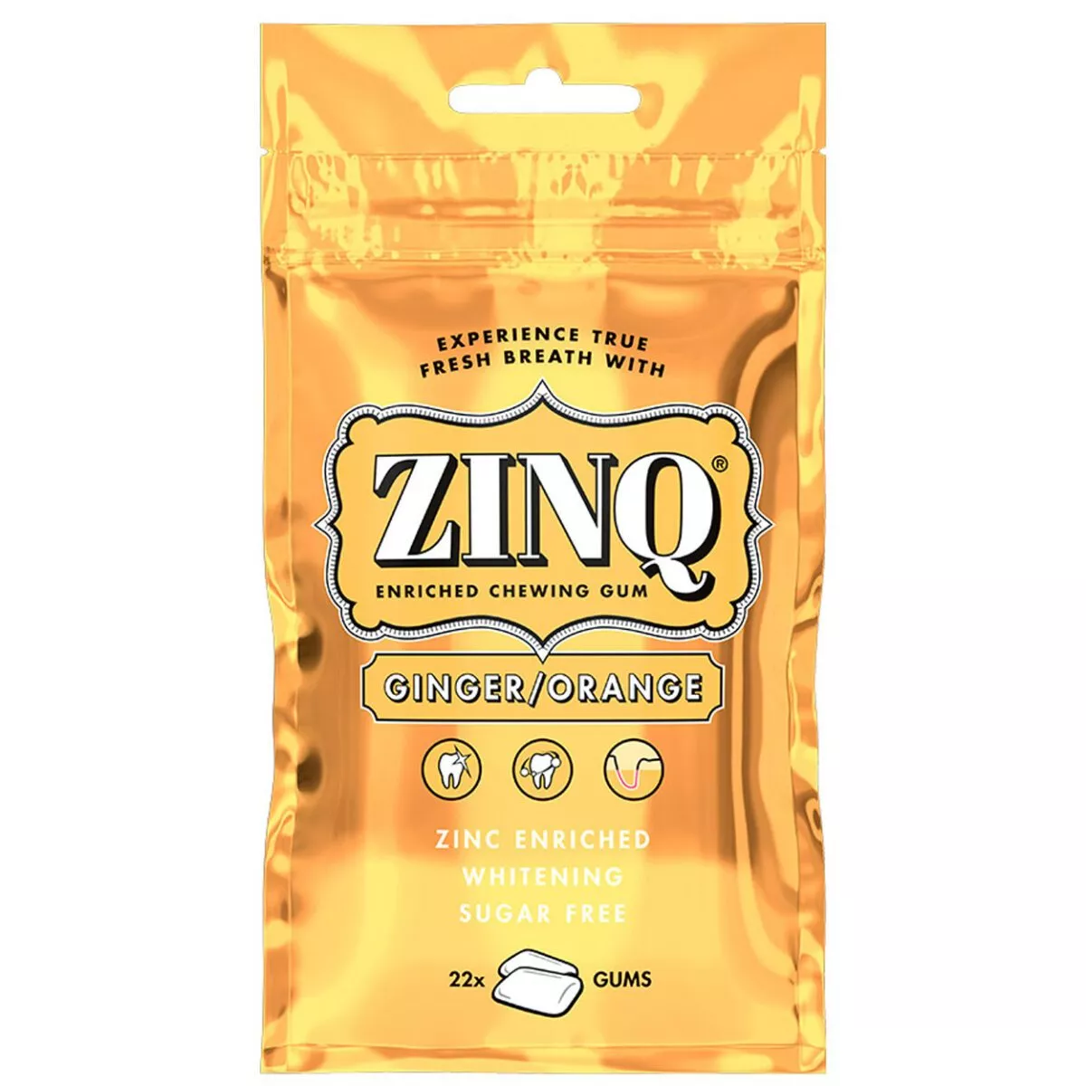 ZINQ Ginger Orange - Kaugummi / Ingwer - Orange (31,5g) 1