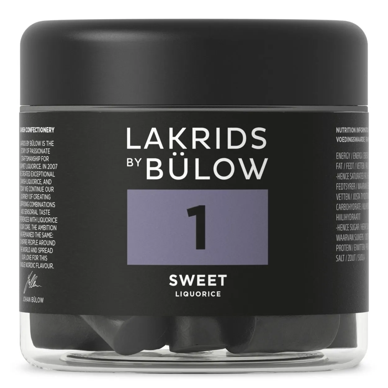 500093BULOW-1 Lakrids by Bülow - SMALL NO.1 - SWEET / SÜSS (150g)
