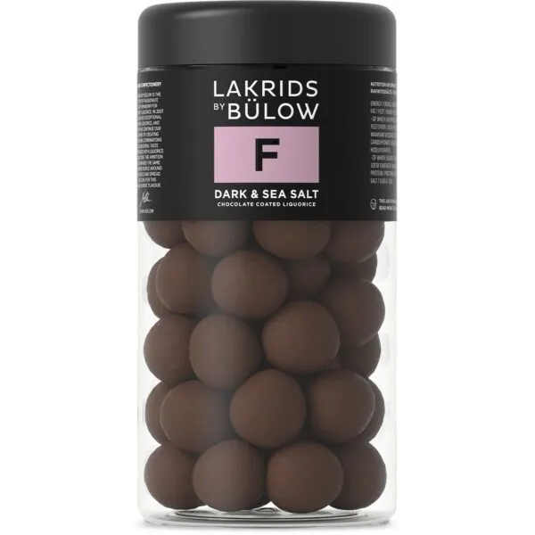 Lakrids by Bülow - F - DARK & SEA SALT - DUNKLE SCHOKOLADE UND MEERSALZ (295g)