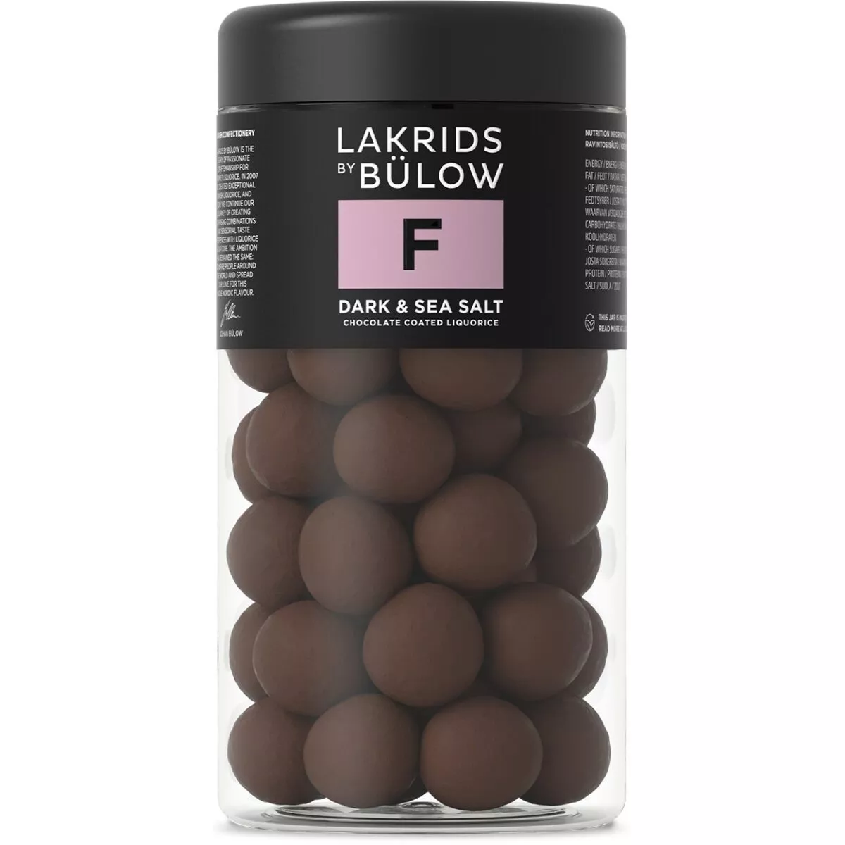 Lakrids by Bülow - F - DARK & SEA SALT - DUNKLE SCHOKOLADE UND MEERSALZ (295g) 1