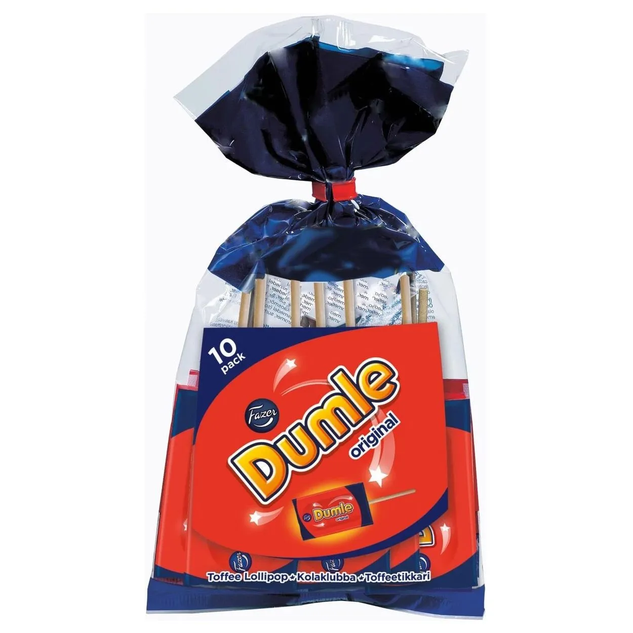 6416453564015FAZ-1 Fazer Dumle Original Klubba - Lollies - 10 stück (100g)