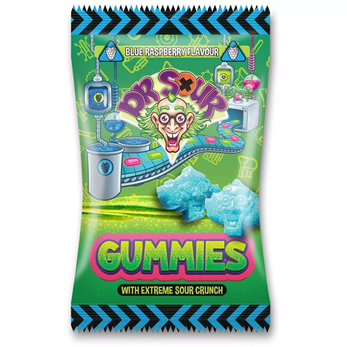 Dr. Sour Gummies Blue Raspberry (200g) 1