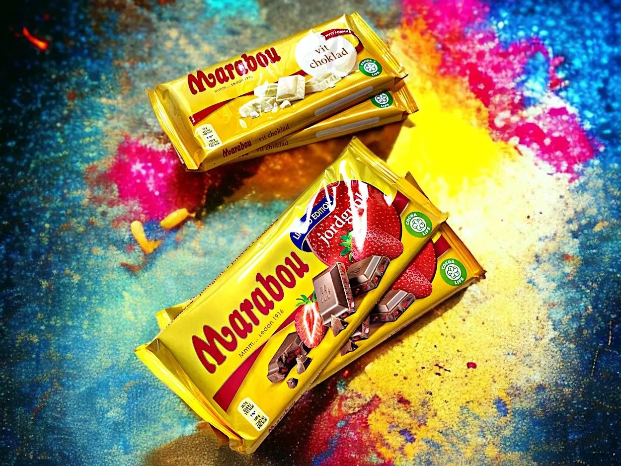 Entdecke die neuen Marabou-Sorten: Jordgubb und Vit Choklad bei der wahrscheinlich größten Marabou-Auswahl Berlins 1