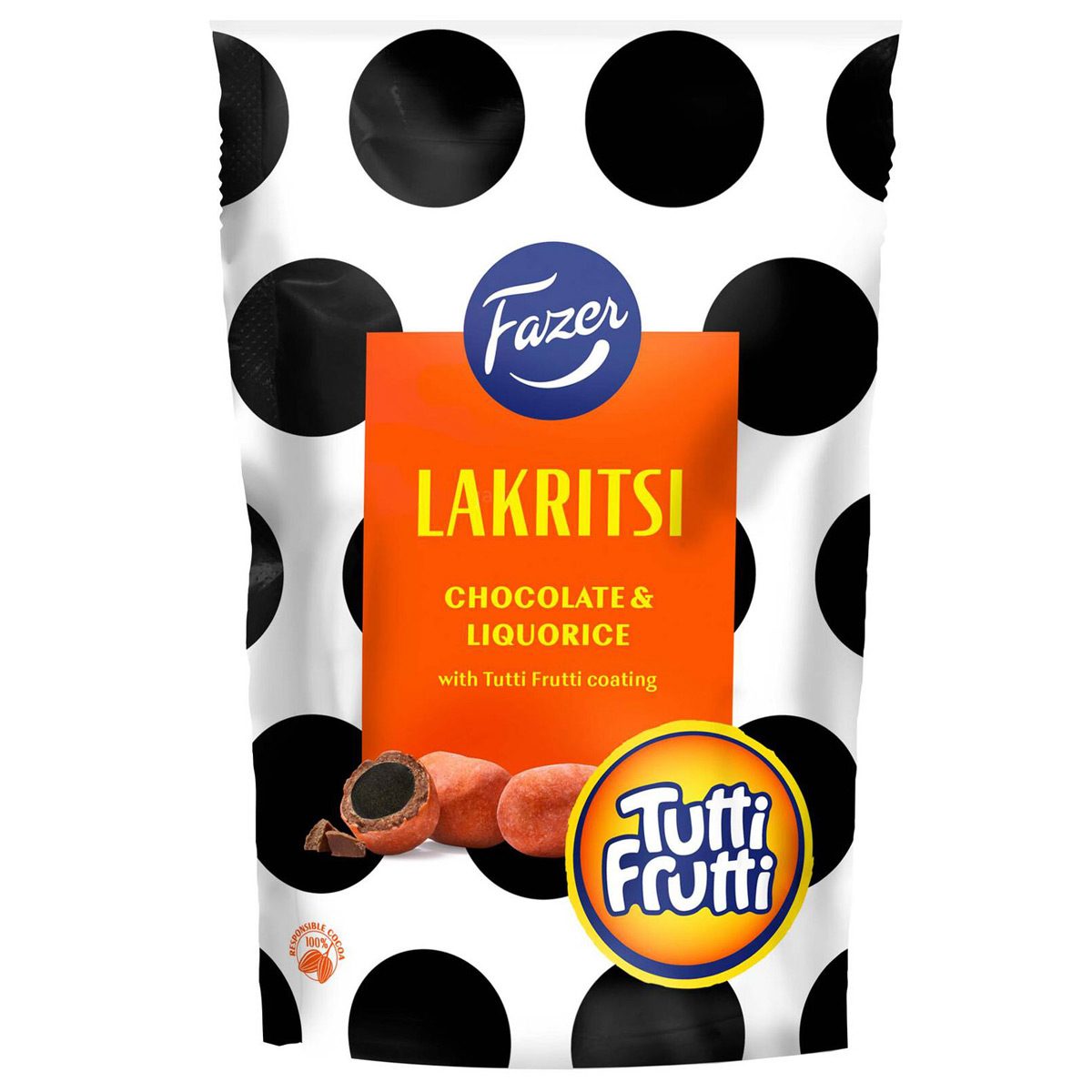 Fazer Lakritsi Chocolate & Liquorice Tutti Frutti (135g) - Lakritz ...