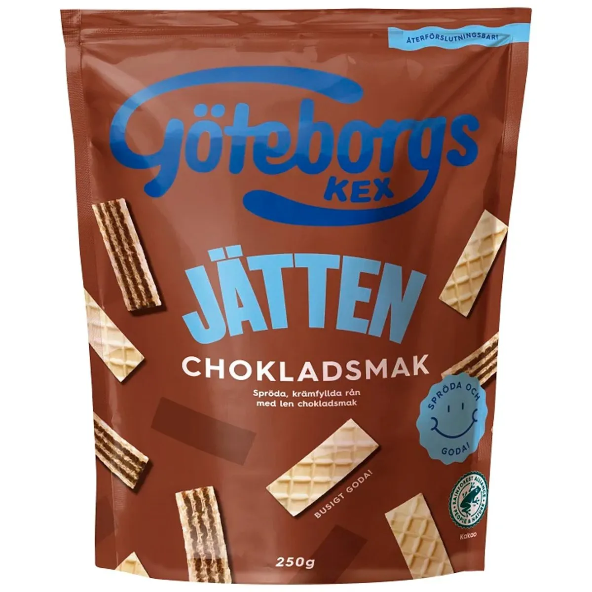 7310525501610KEX-1 Göteborgs - Jätten Choklad Kex - Swedish Fika (250g)