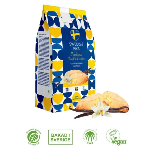 Swedish Fika Traditional Cookies Vaniljdrömmar (250g)