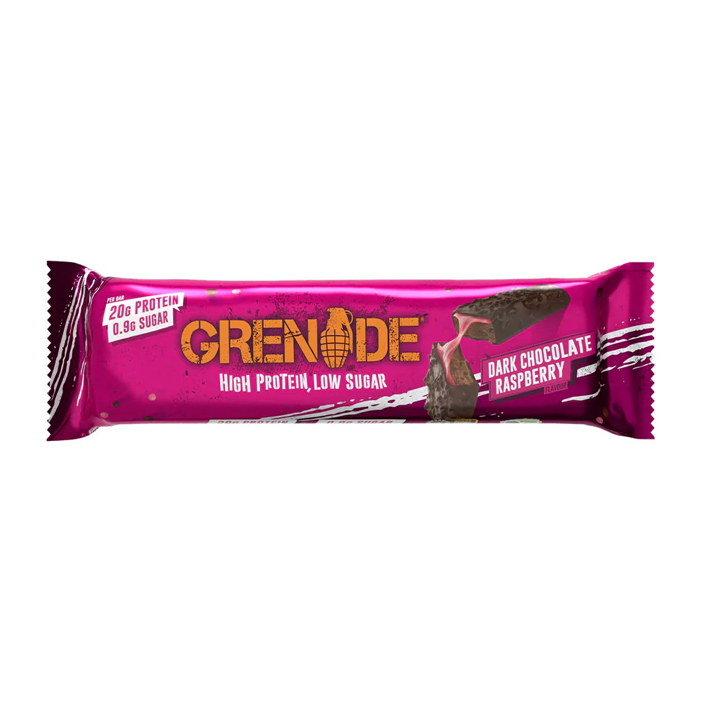 5060221208802-1 Grenade Protein Bar, DARK CHOCOLATE RASPBERRY - Riegel (60g)