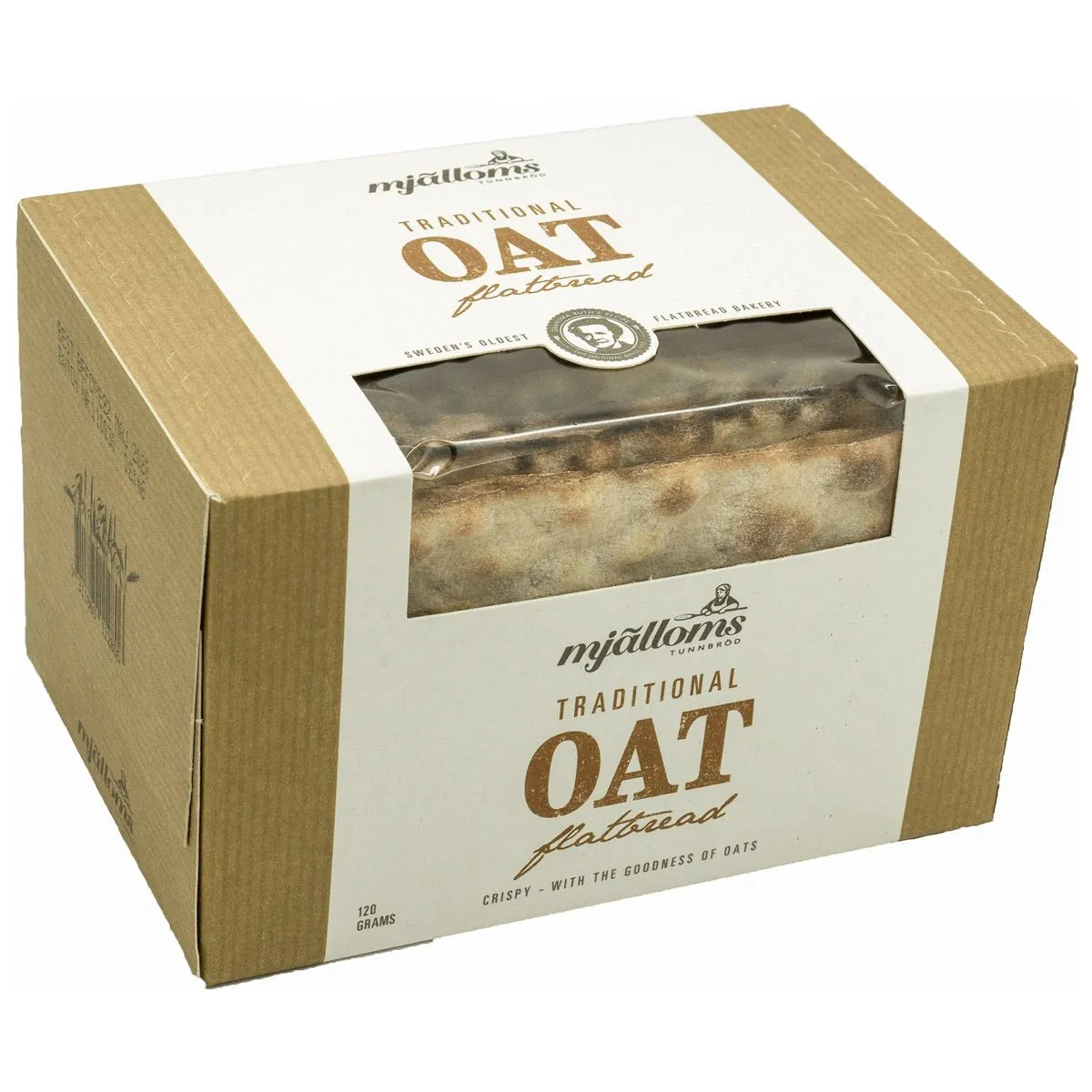 7311860112806-1 Mjälloms Tunnbröd Hafer - OAT Flatbread (120g)