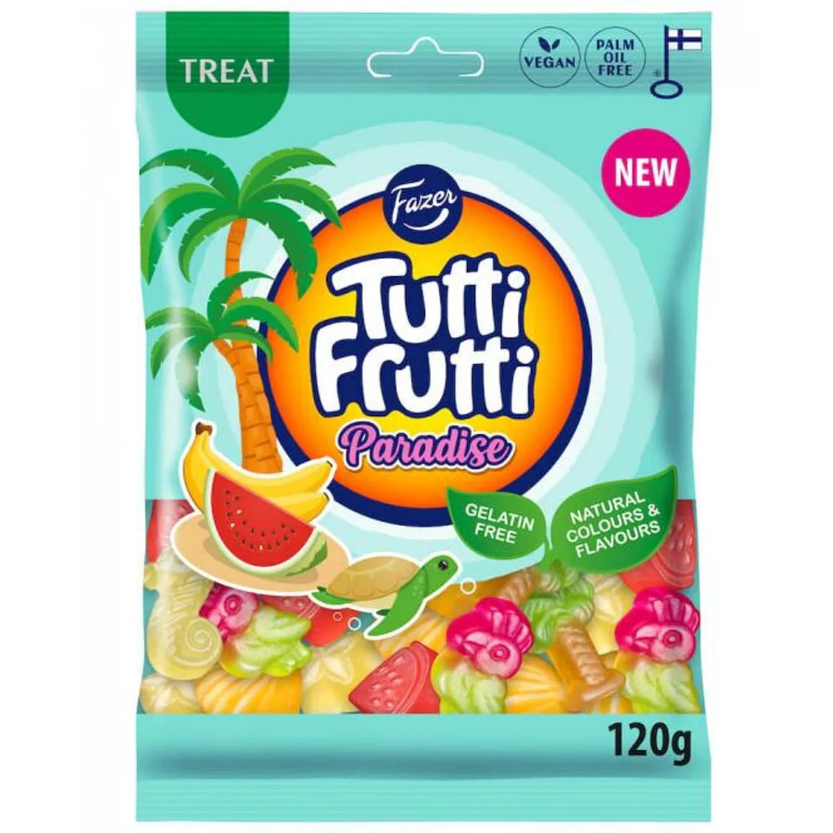 6416453066441FAZ-1 Fazer Tutti Frutti Paradise (120g)